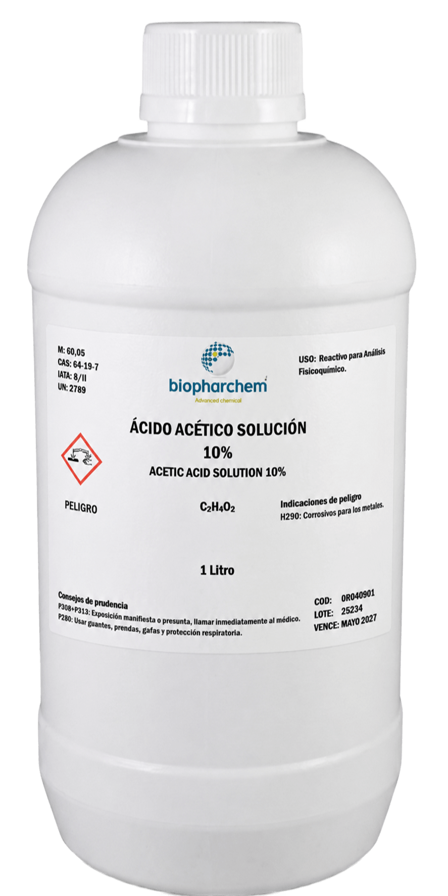 ÁCIDO ACÉTICO SOLUCIÓN 10%