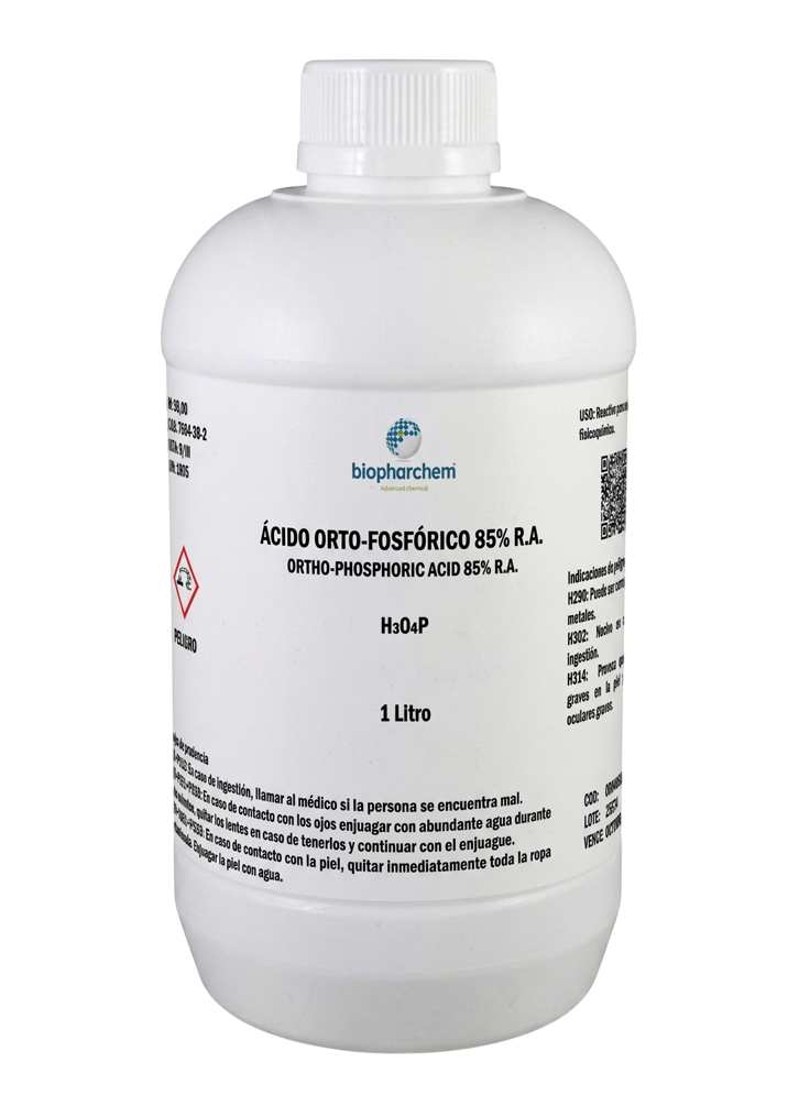 ÁCIDO FOSFÓRICO (ORTO FOSFÓRICO) 85% R.A.