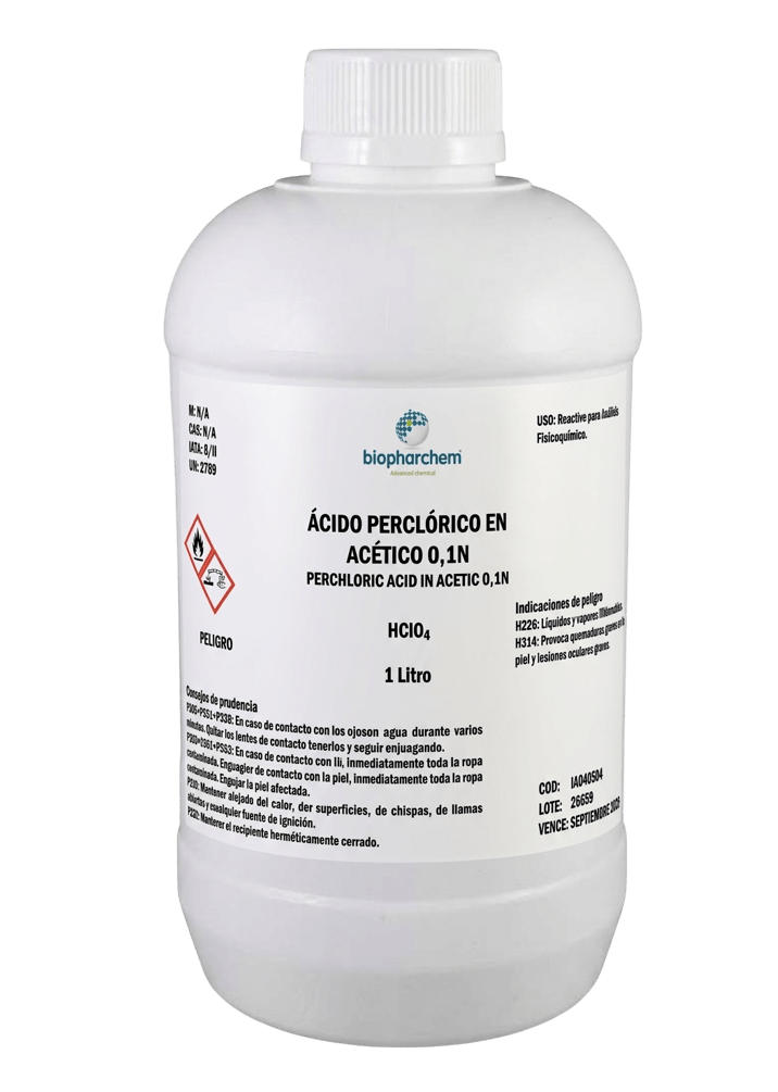 ÁCIDO PERCLÓRICO EN ACÉTICO 0,1N