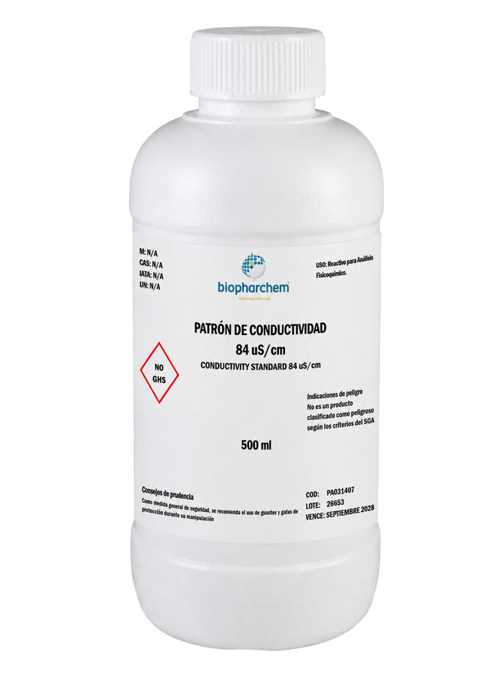 PATRÓN DE CONDUCTIVIDAD 84 uS-cm